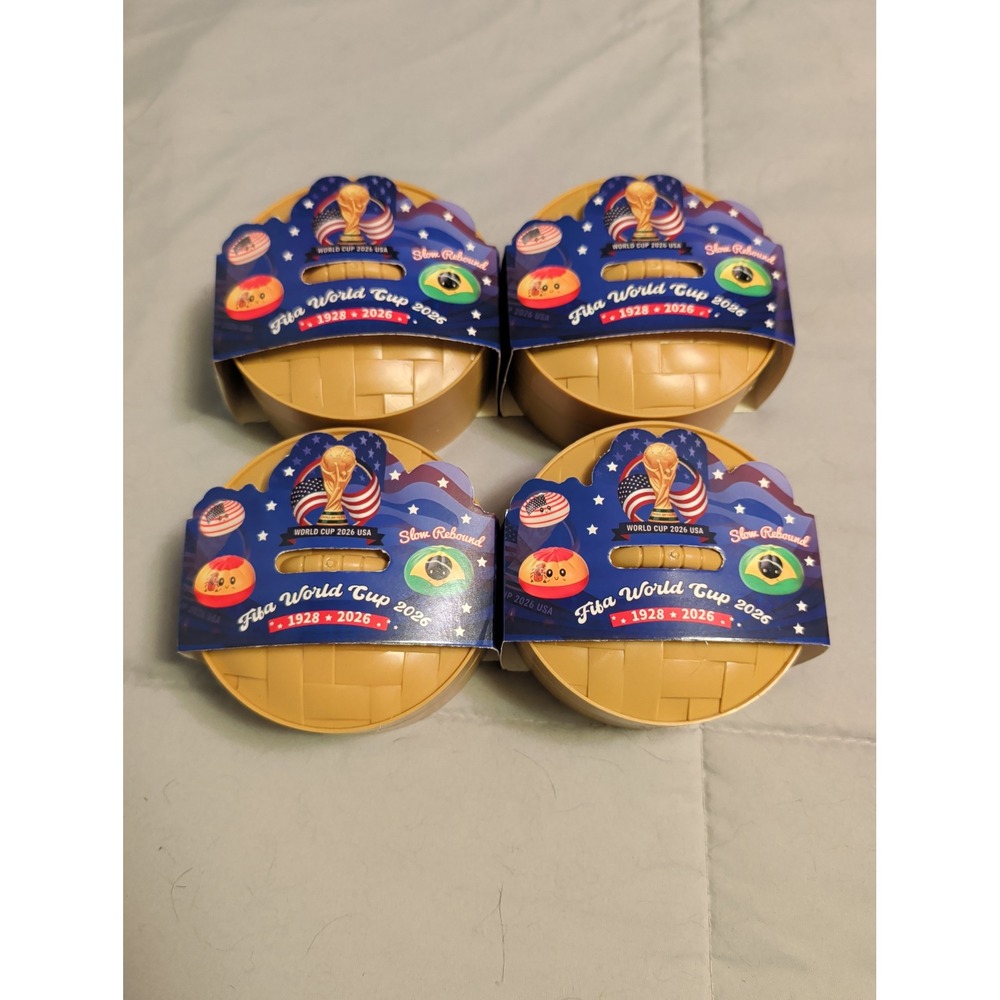 Lot 4 FIFA World Cup 2026 Dumpling Squishy Steamer Basket Kawaii Fidget Toy